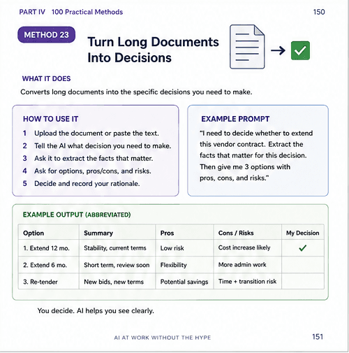 Turn documents into decisions interior page
